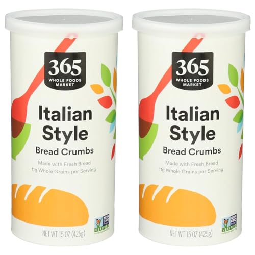 365 Italian Style Bread Crumbs, 15oz (Pack of 2)