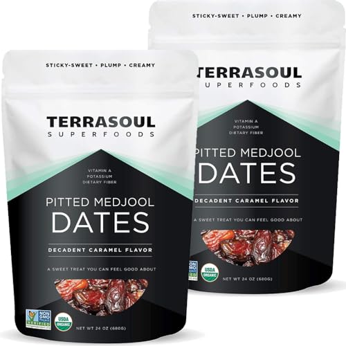 Terrasoul Superfoods Organic Pitted Medjool Dates, 6 Lbs