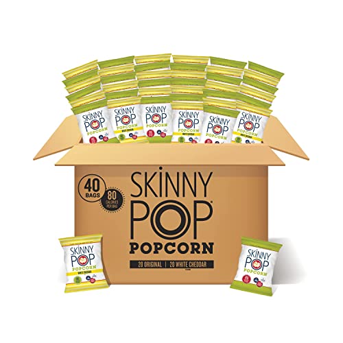 SkinnyPop Popcorn, Gluten Free, Non-GMO, Variety Pack, 40 Count