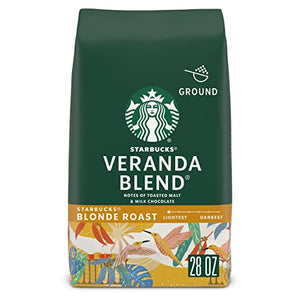 Starbucks Blonde Roast Ground Coffee, Veranda Blend, 28 oz.