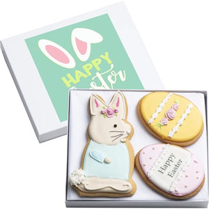 Happy Easter Hand Decorated Vanilla Sugar Cookies, 3 Count