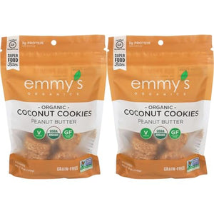 EMMYS Organic Peanut Butter Coconut Cookie (Pack of 2)