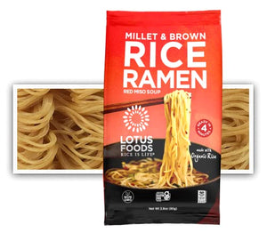 Lotus Foods Organic Millet & Brown Rice Ramen, 2.8 Oz (Pack of 10)