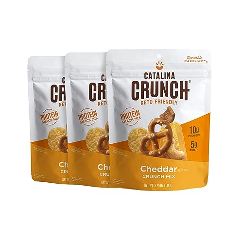 Catalina Crunch Mix Cheddar Protein Snack Mix, Pack Of 3