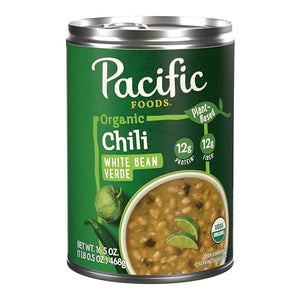 Pacific Foods Organic White Bean Verde Chili, 16.5 Oz Can