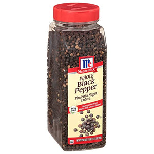 McCormick Whole Black Pepper, 17.5 oz