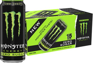 Monster Energy Zero Sugar, 16 Fl Oz (Pack of 15)