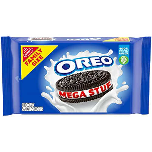 OREO Mega Stuf Chocolate Sandwich Cookies, 17.6 oz