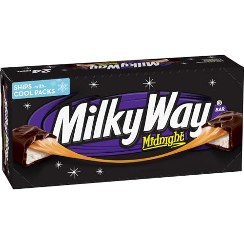 MILKY WAY Midnight Dark Chocolate Bars, 1.76oz, Pack of 24