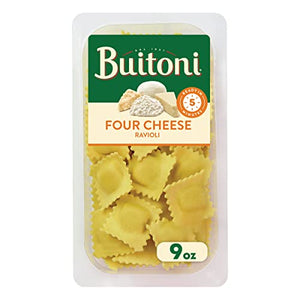 Buitoni Four Cheese Ravioli, Refrigerated Pasta, 9 oz Package