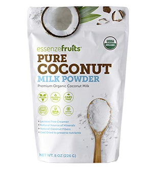 Essenzefruits Pure Organic Coconut Milk Powder, 8 Oz