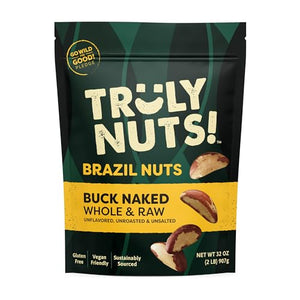 Truly Nuts! Buck Naked Whole Raw Brazil Nuts, 2lb