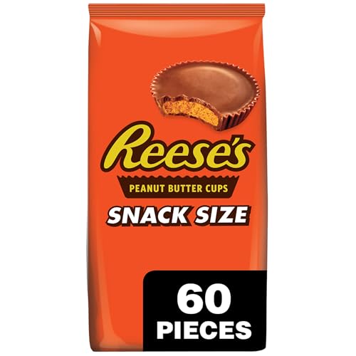 REESE'S Milk Chocolate Peanut Butter Cups, 33 oz (60 Pieces)