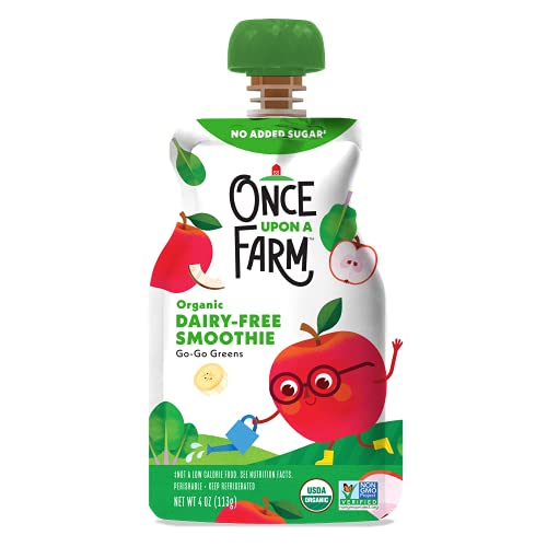 Once Upon a Farm Organic Go-Go Greens Smoothie, 4.0 oz