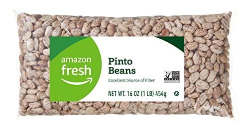 Amazon Fresh Pinto Beans, Whole, 16 Oz