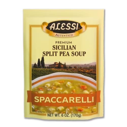 Alessi Autentico Premium Soups, Sicilian Split Pea, 6 Pack