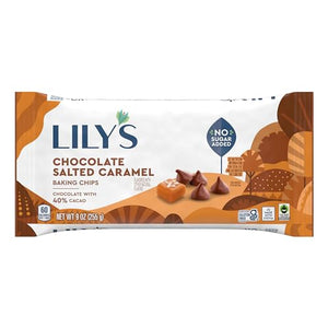 LILY'S Salted Caramel No Sugar Added Baking Chips, 9 oz (3 Count)