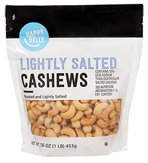 Amazon Brand Happy Belly Roasted & Salted Cashews, 16 oz