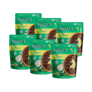 Fillo's Cuban Black Beans, 10 oz Pack of 6