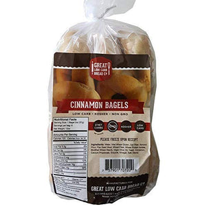 Great Low Carb Bread Co. Cinnamon Bagels, 6-Pack