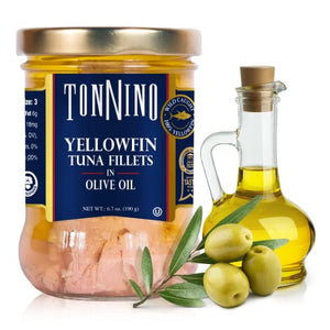 Tonnino Yellowfin Tuna in Olive Oil, Pack of 6