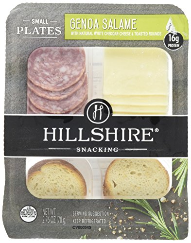 Hillshire Snacking Small Plates, Genoa Salami and White Cheddar Cheese