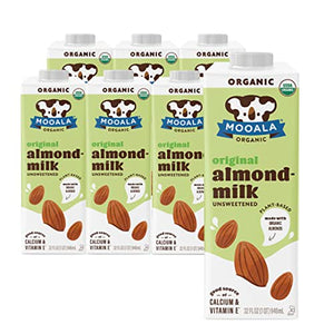 Mooala Organic Almondmilk, Unsweetened, 32oz (Pack of 6)