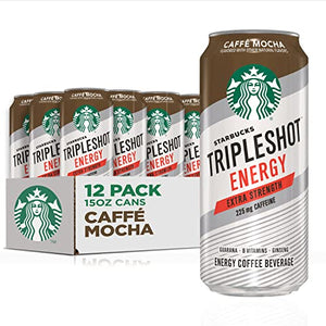 Starbucks Tripleshot Energy Espresso, Cafe Mocha, 15 fl oz (12 Pack)