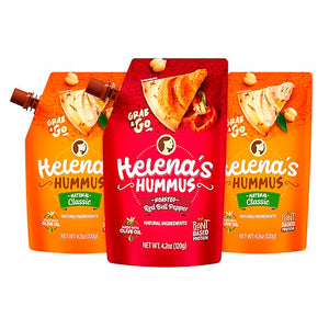 Helena Hummus Tripack, 2 Classic & 1 Roasted Bell Pepper