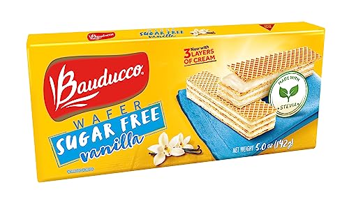 Bauducco Vanilla Wafer Cookies - Sugar Free, 5oz (Pack of 1)