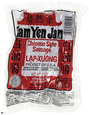 Kam Yen Jan Chinese Style Sausage, 12oz (Pack of 3)