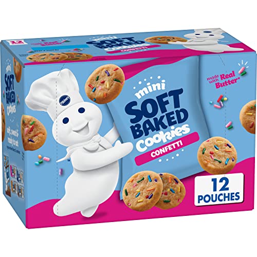 Pillsbury Mini Soft Baked Cookies, Confetti, 12 ct