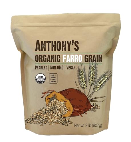 Anthony's Organic Pearled Farro Grain, 2 lb