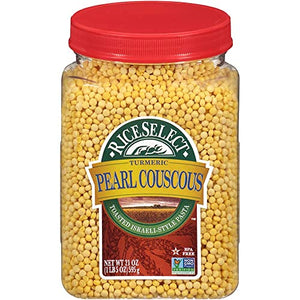 RiceSelect Pearl Couscous with Turmeric, 21-Ounce Jar