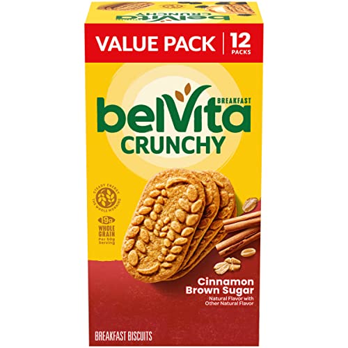 belVita Cinnamon Brown Sugar Breakfast Biscuits, 12 Packs