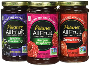 Polaner All Fruit Spreadable Fruit, Strawberry, 15.25 oz, 3 Pack