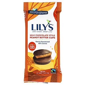 Lily's Sweets, Milk Chocolate Peanut Butter Cups, 1.25 oz