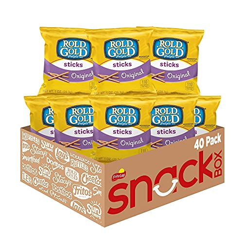 Rold Gold Pretzels, Sticks, 1 Ounce (Pack of 40)