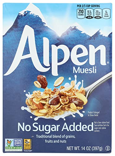 Alpen Cereal, No Sugar Added, 14 Oz