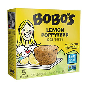 Bobo's Oat Bites, Lemon Poppyseed, 1.3 Ounce (5 Count)