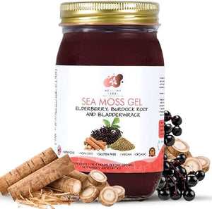 Healthy Herbs Sea Moss Gel (Elderberry), 16 oz