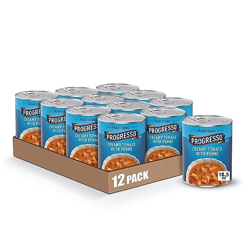 Progresso Creamy Tomato With Penne Soup, 18.5 oz (12 Pack)