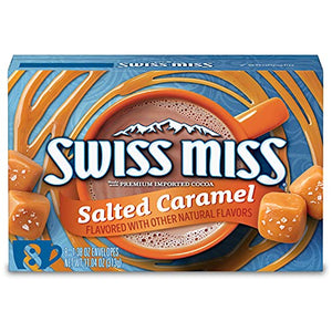 Swiss Miss Salted Caramel Hot Cocoa Mix, 1.38 oz, Pack of 8