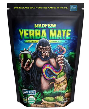 MADFLOW Yerba Mate Loose Leaf, 1.1 lb