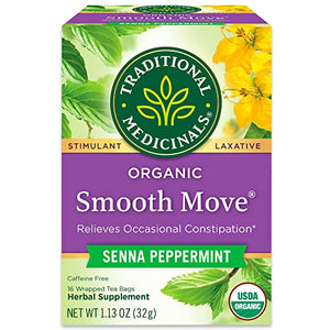 Traditional Medicinals Tea, Organic Smooth Move Peppermint, 16 Bags