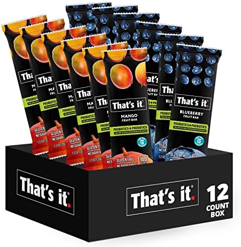 That's it. Mango+Blueberry Probiotic Fruit Bar, 12 Count