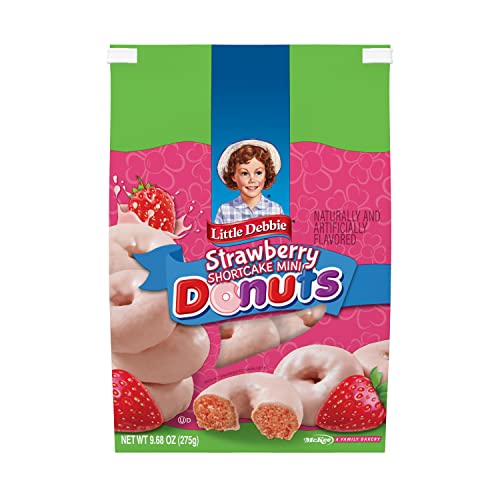 Little Debbie Strawberry Shortcake Mini Donuts, 9.68 oz