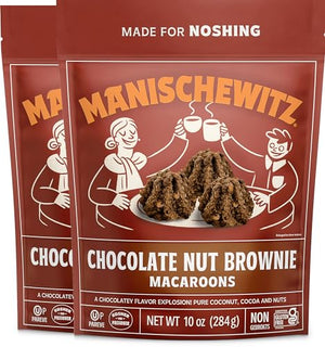 Manischewitz Chocolate Nut Brownie Macaroons, 2 Pack