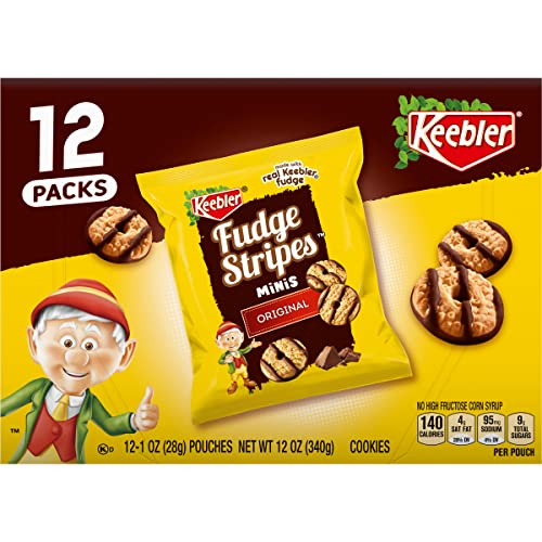 Keebler On-The-Go Fudge Stripes Cookies, 12 Count