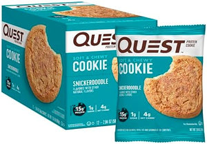 Quest Nutrition Snickerdoodle Protein Cookie, 12Count